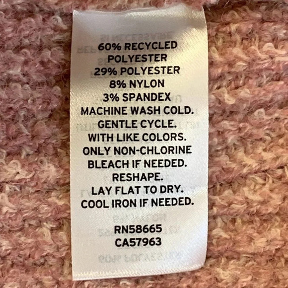 Bp Nordstrom Women's Plaited Stitch Crewneck Sweater In Pink Nostalgia SZ 3X NWT - Picture 9 of 12